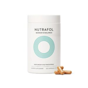 Nutrafol Women's Balance Hair Growth Supplements, Ages 45 and Up, Clinically Proven for Visibly Thicker Hair and Scalp Coverage, Dermatologist Recommended - 1 Month Supply  Beauty & Personal Care